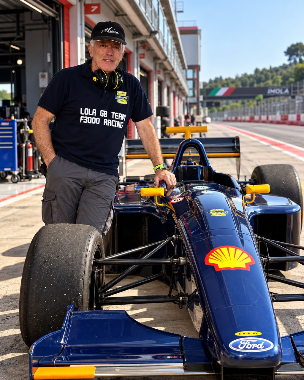 GB con la Lola F3000 a Imola
